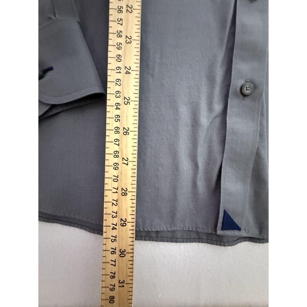 UNTUCKit Shirt Adult 2XL XXL Gray Button Up Long Sleeve Casual Mens - Picture 6 of 6